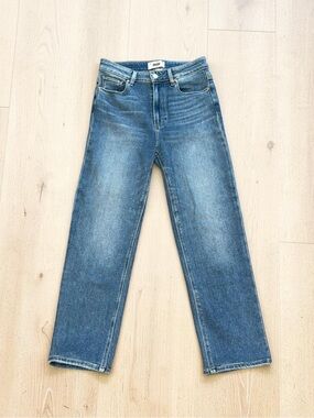 PAIGE Stella Crop High Rise Blue Denim Jeans Size 27